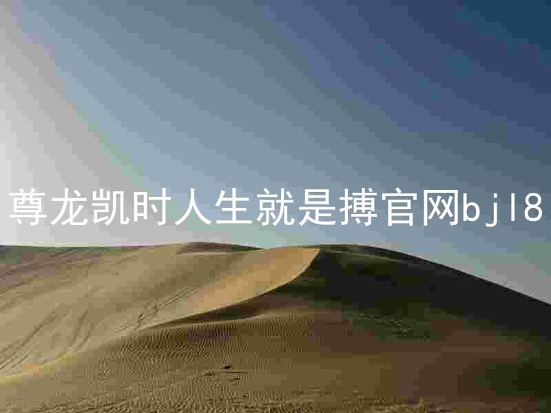尊龙凯时人生就是搏官网bjl8