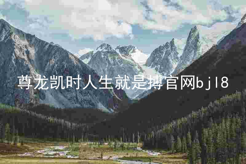 尊龙凯时人生就是搏官网bjl8