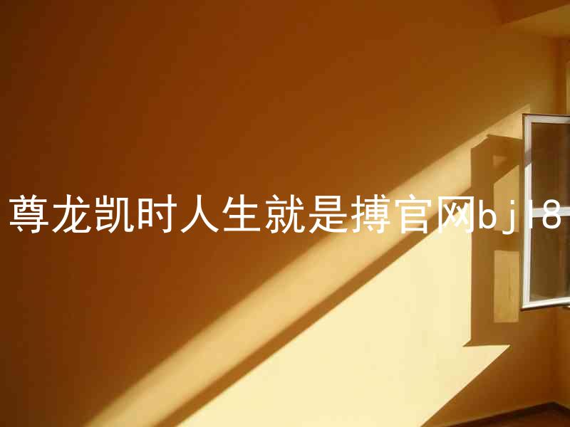 尊龙凯时人生就是搏官网bjl8