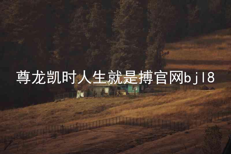 尊龙凯时人生就是搏官网bjl8
